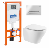 Комплект инсталляции BELBAGNO BB002-80 с унитазом ACQUA и клавишей смыва Комплект инсталляции BELBAGNO BB002-80 с унитазом ACQUA и клавишей смыва