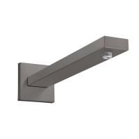 Держатель верхнего душа, Hansgrohe, Square, вид-настенный, вынос, мм-390, соединительная резьба G ½, материал-латунь, цвет-хром черный шлифованный Держатель верхнего душа, Hansgrohe, Square, вид-настенный, вынос, мм-390, соединительная резьба G ½, материал-латунь, цвет-хром черный шлифованный