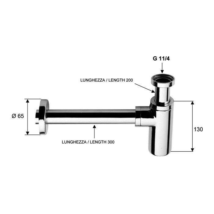 Daniel Suvi Decora Сифон для раковины, под донный клапан, античное золото/декор Spiral серый