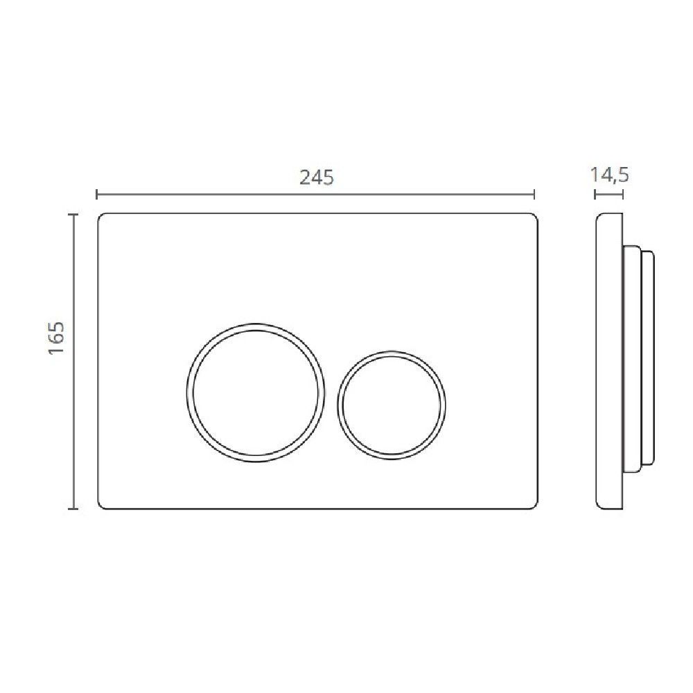 Клавиша CTESI Round (бронза)