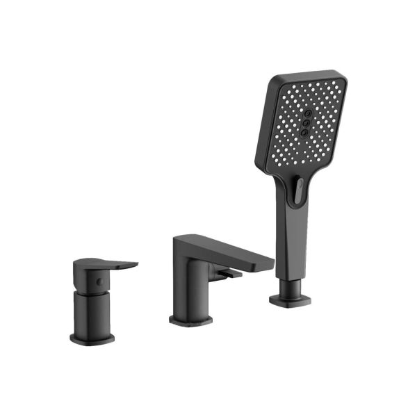 Смеситель на борт ванны BELZ B66715-7, черный