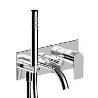 Fantini MYO Встраиваемый смеситель для ванны наружная часть, с ручной лейкой, цвет: хром