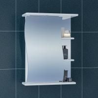 Зеркальный шкаф СаНта Волна 55 с подсветкой, левый 101011