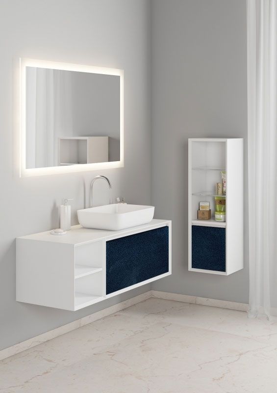 Тумба под раковину SanVit Стайл 120 R kstyle120 с фактурой под дерево подвесная Зебрано