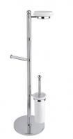 Стойка напольная c держателем туалетной бумаги, щёткой для унитаза и мыльницей CEZARES OLIMP-WCS