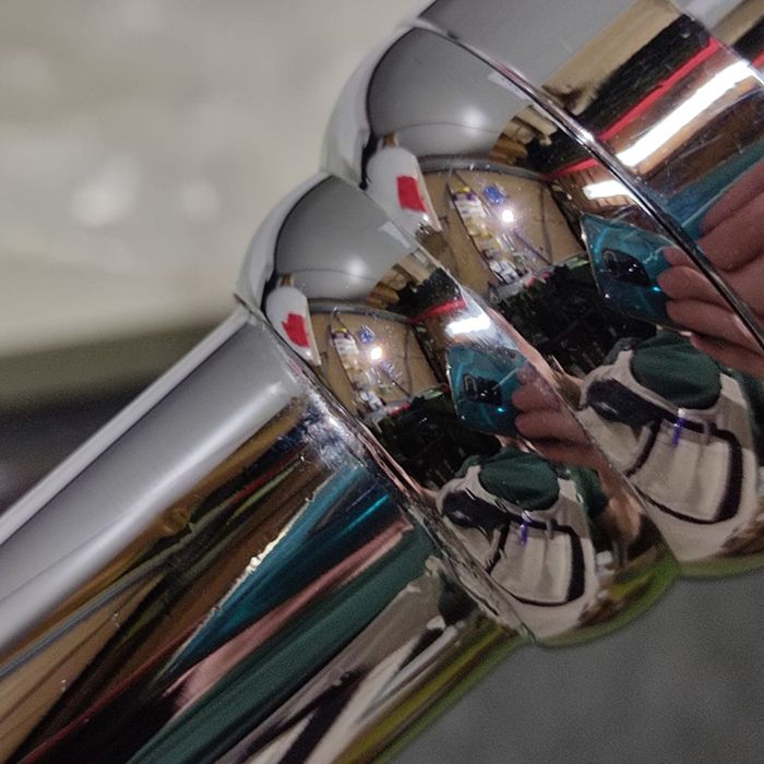 SIMAS Arcade Угловая структура для раковины AR884 и полки AR894, цвет хром (с царапинами/потертостями)