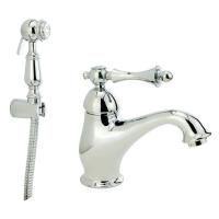 BOMOND Смеситель для раковины моноком., с гигиеническим набором, хром