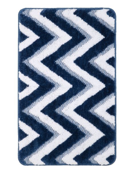 Коврик для ванной комнаты FIXSEN RIVER FX-5004M, темно-синий