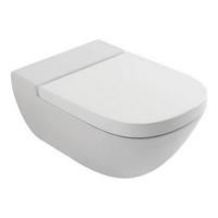 GLOBO Stockholm Унитаз подвесной безободковый  58*37см, с системой скрытого крепежа, цвет белый