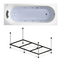 Гидромассажный комплект 4 в 1 Lavinia Boho Biore 36004H00, 150x75 см, каркас с монтажным набором, подголовник, гидромассаж