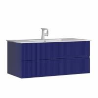 Тумба с раковиной ORKA Moonlight 120 подвесная, синий матовый Тумба с раковиной ORKA Moonlight 120 подвесная, синий матовый