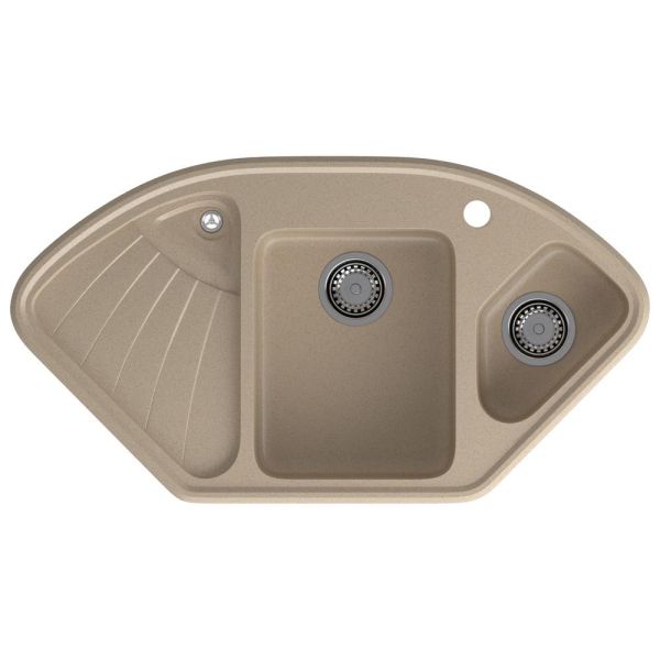 Кухонная мойка GranFest CORNER 1040E, песок