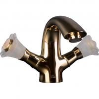 Смеситель для умывальника, Camelia золото_Комплект