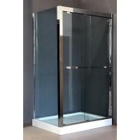 Душевой уголок Royal Bath RB-L-2011-1400-9R 140х90 без поддона профиль Хром стекло прозрачное