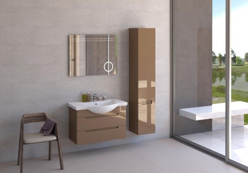 Шкаф пенал SanVit Палома 32 ppal в цвете Ral подвесной Капучино