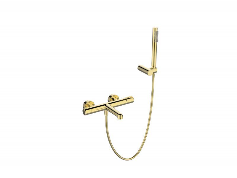 UNO Смеситель для ванны и душа в комплекте с ручным душем, шлангом и держателем, хром UNO-VASM/DFS-CRM, артикул UNO-VASM/DFS-CRM