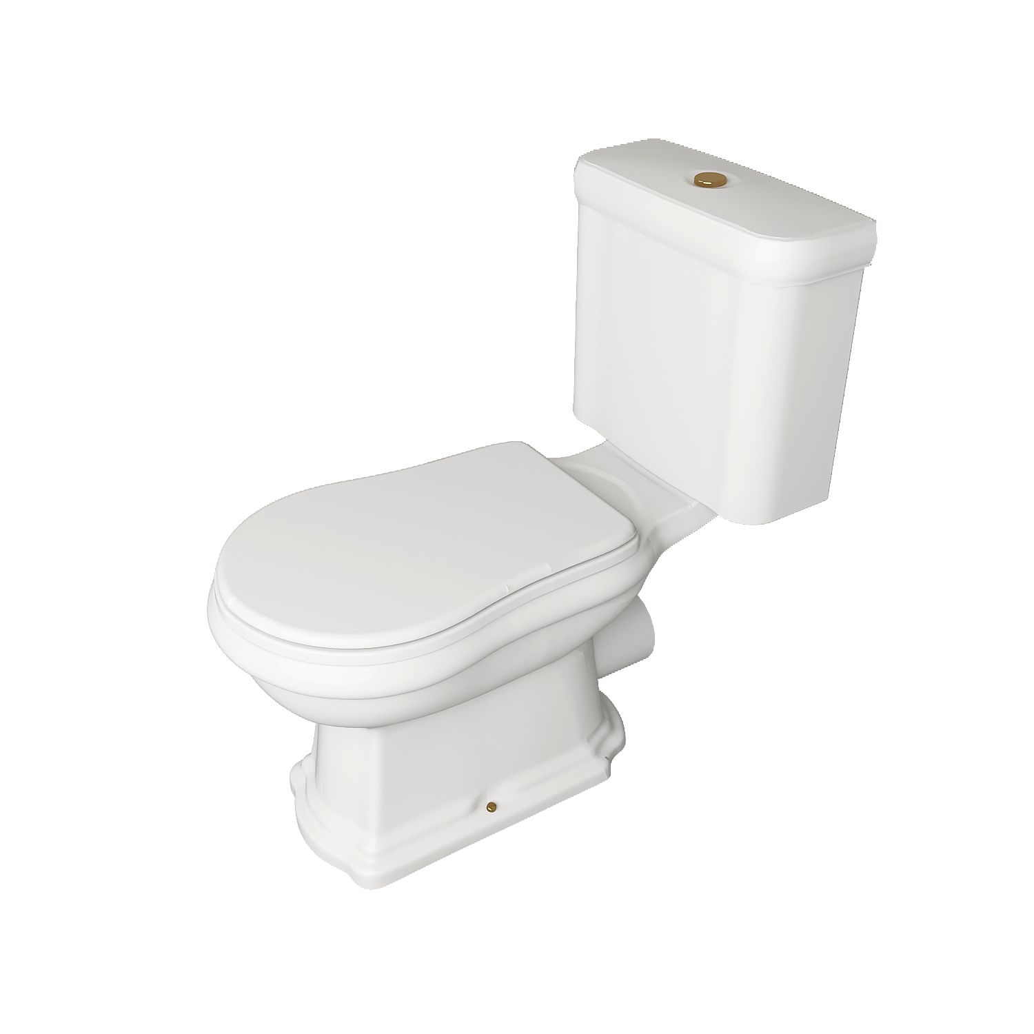 KERASAN Крепление вертикальное для напольных унитазов/биде, цвет золото