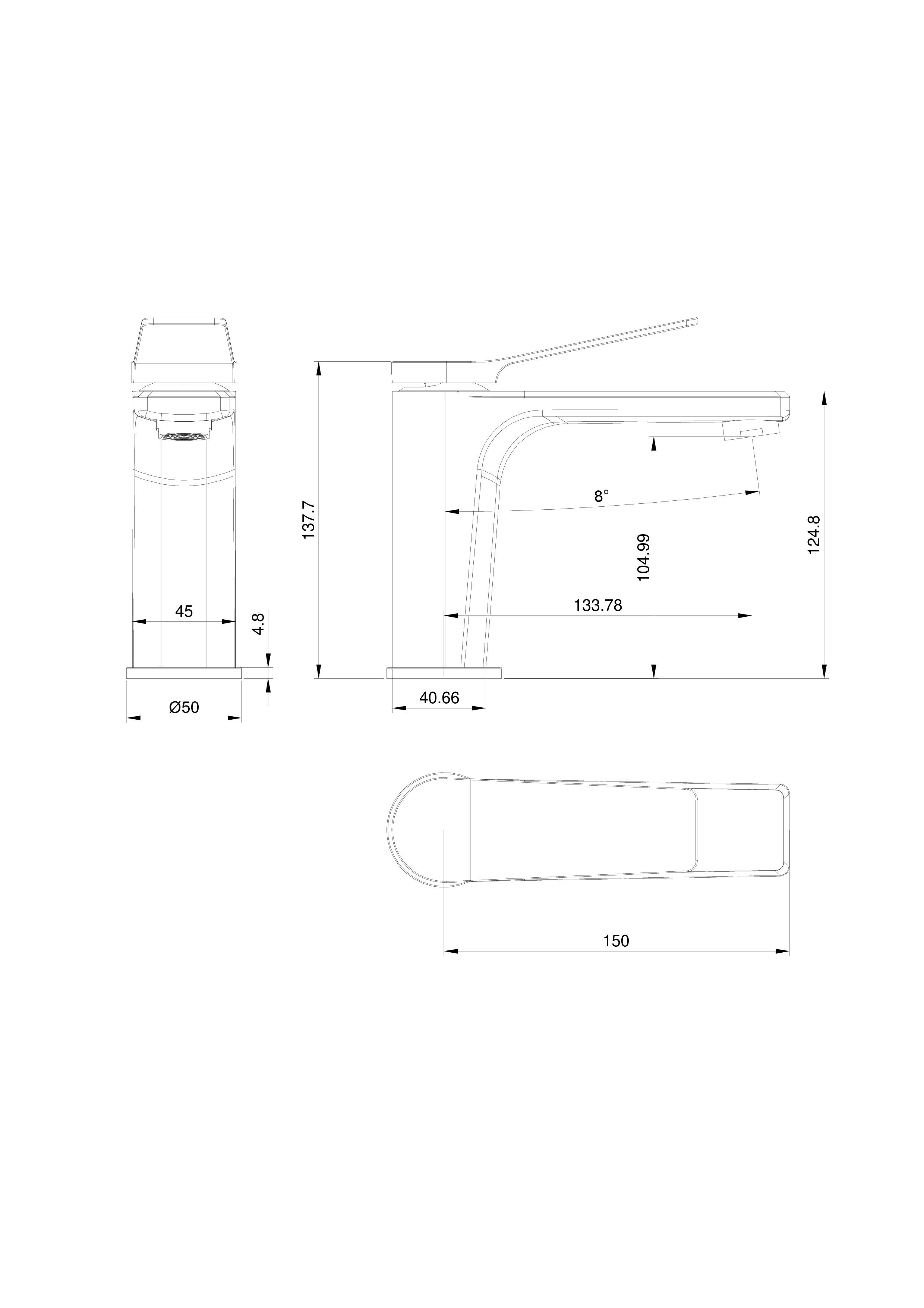 Смеситель для раковины WONZON & WOGHAND, Черный матовый (WW-XH-012-MB) Смеситель для раковины WONZON & WOGHAND, Черный матовый (WW-XH-012-MB)