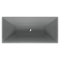 Duravit Vitrium Ванна прямоугольная  отдельностоящая 1600x750мм, с ножками, с2 наклонами для спины, цвет светло-серый матовый