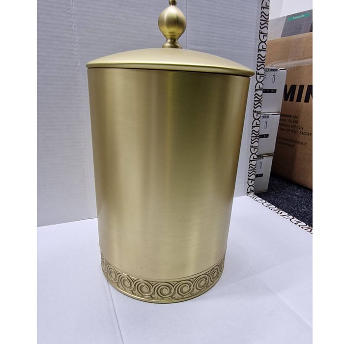 3SC BALLY Ведро Ø220х300 мм., с крышкой, ручка Zar, цвет Matt Satin Brass 3SC BALLY Ведро Ø220х300 мм., с крышкой, ручка Zar, цвет Matt Satin Brass