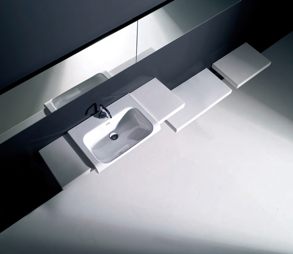 KERASAN Inka Project Раковина INKA 60x40x35,5 с 1 отверстием под смеситель,цвет белый