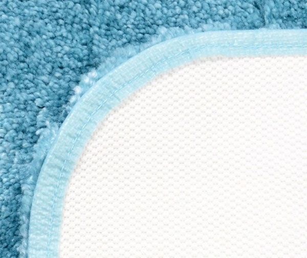 Коврик для ванной комнаты WasserKRAFT Wern 55x57 BM-2594 Голубой Коврик для ванной комнаты WasserKRAFT Wern 55x57 BM-2594 Голубой