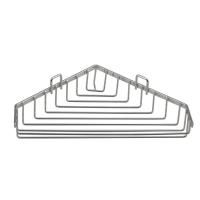 Мыльница CHROM LINE угловая, из проволоки с бортиком, нержавеющая сталь, 260x40x175 мм, хром, Sapho