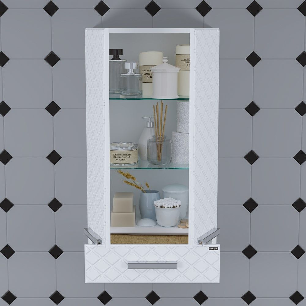 Шкаф подвесной "Калипсо 48*90 1 ящ" NEW над стиральной машиной