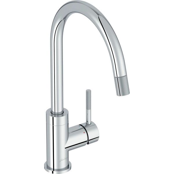 E23309-CP смеситель для кухни EDGAR выдвижный излив (хром)