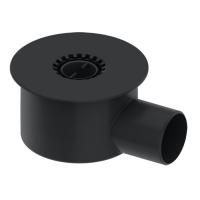 Сифон, TECE, TECEdrainline, назначение-для дренажного канала, ширина, мм-157, высота, мм-120, тип-погружной, размер ввод/отвод-75, производительность, л/с-1,2, цвет-чёрный