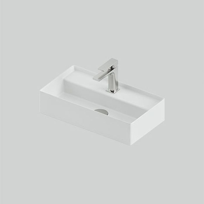 Artceram SCALINO Раковина накладная/подвесная 50х27 см, с 1 отв под смеситель, цвет белый матовый