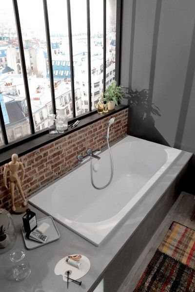 E6D153-00 ванна прямоугольная ODEON RIVE GAUCHE (композит+акрил) /180х85/ (белый)