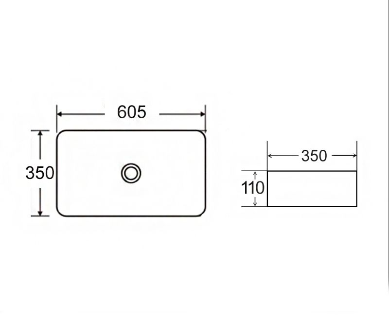 Раковина чаша Bronze de Luxe Терраццо 1061TR, разноцветная, артикул 1061TR