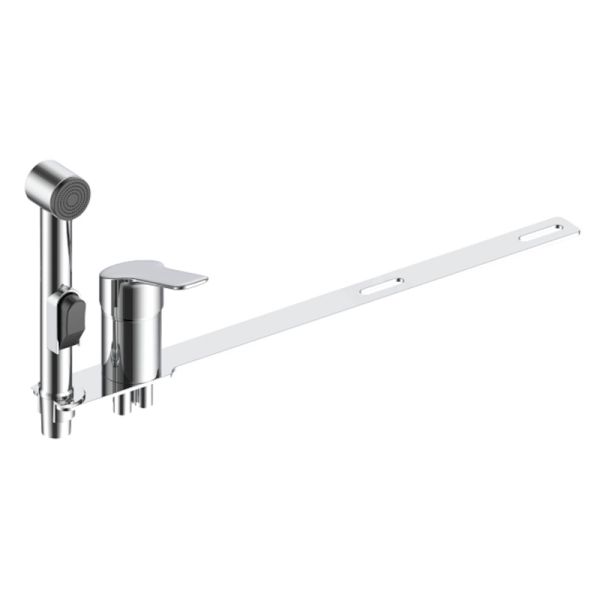 Гигиенический душ со смесителем на борт унитаза VODA WA10, хром