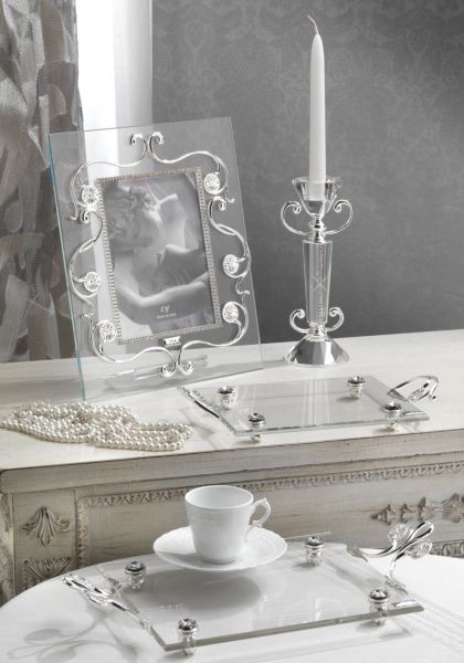 CTF, подсвечник, высота 22 см, цвет серебро