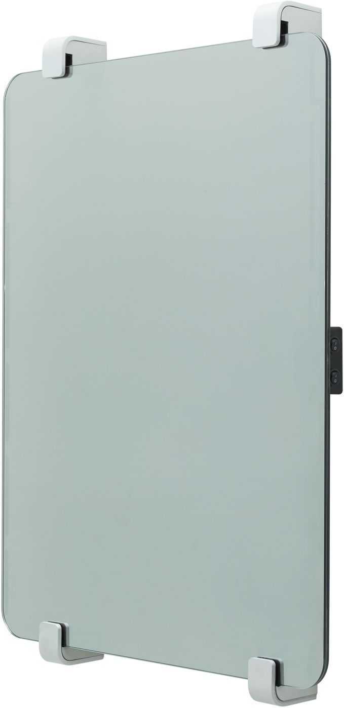 Полотенцесушитель электрический Allen Brau Infinity 60x44 с рейлингом и креплением, серебро браш