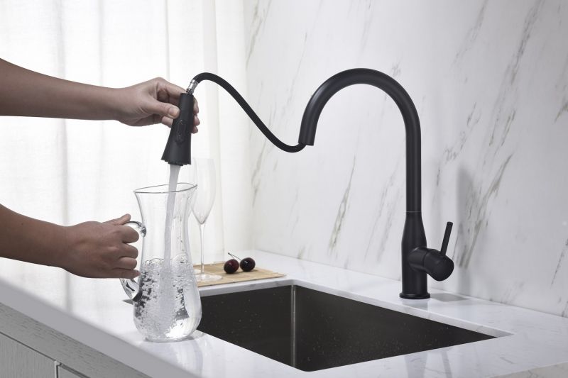 Смеситель для кухни Timo Saona 2336/03FL Черный, артикул 2336/03FL