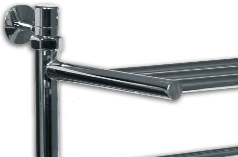 Водяной полотенцесушитель Ника Classic ЛП/ВП 120x40 с полкой Хром