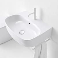 Kerasan Nolita Раковина подвесная/накладная 60х45 см, с 1 отв под смеситель, цвет белый глянцевый