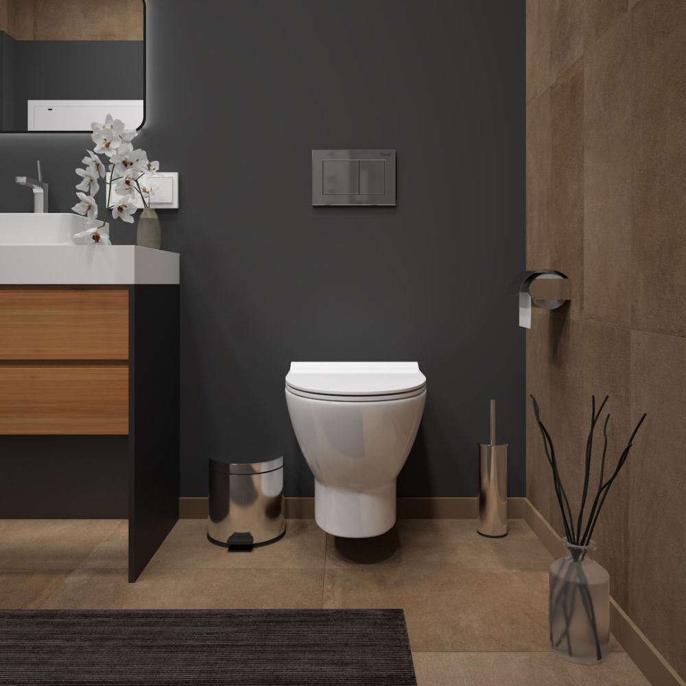 Унитаз подвесной Maretti Ritta безободковый с микролифтом, RI10PBM53-844, белый, артикул RI10PBM53-844