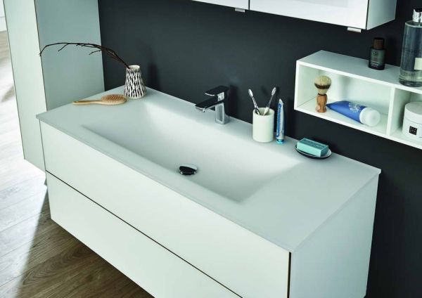 Puris Ice Line, раковина стеклянная 900 мм, цвет белое матовое стекло