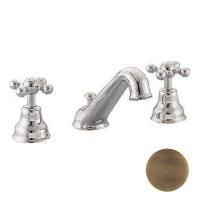 CISAL Arcana Ceramic Смеситель для раковины на 3 отверстия с донным клапаном, цвет бронза