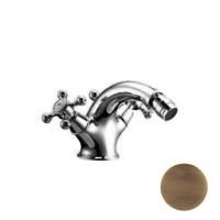 HUBER Victorian Смеситель двухвентильный для биде на 1 отверстие с донным клапаном, цвет бронза