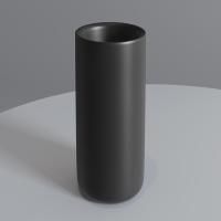 SALINI GOCCE Стакан Ø60х120 мм., настольный, S-Stone, цвет черный матовый RAL9005 SALINI GOCCE Стакан Ø60х120 мм., настольный, S-Stone, цвет черный матовый RAL9005