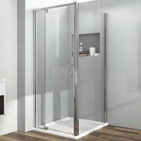 Душевой уголок Vincea Intra 90х80 VSR-1I809080CL профиль Хром стекло прозрачное