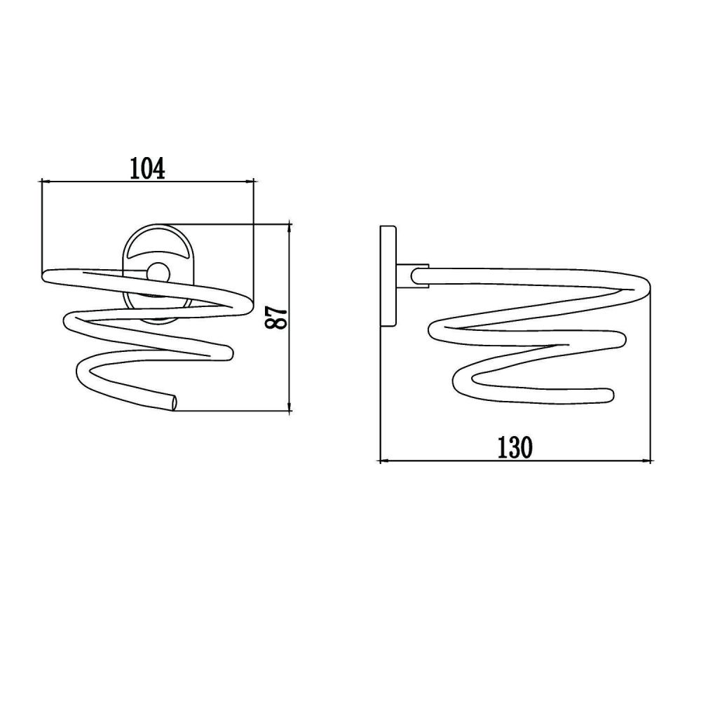 Держатель для фена Savol S-007056, хром, артикул S-007056