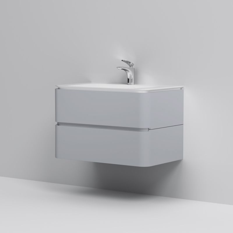 Тумба под раковину AM.PM Sensation 80 M30FHX0802FG подвесная Серый шелк Тумба под раковину AM.PM Sensation 80 M30FHX0802FG подвесная Серый шелк