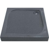 Душевой поддон из искусственного камня Good Door Квадро 100x100 ЛП00029 Серый