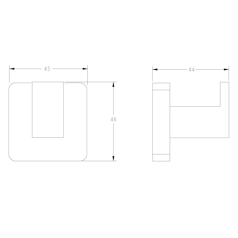 Крючок для ванной комнаты FASHUN A2605-1, хром