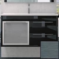 Тумба с раковиной SanVit Новелла Lux New 100 knovelp100 с фактурой под дерево подвесная Шелк Сталь Тумба с раковиной SanVit Новелла Lux New 100 knovelp100 с фактурой под дерево подвесная Шелк Сталь